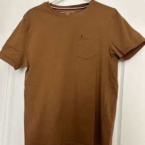 Tommy Hilfiger Crew Neck Short Sleeve Men's Pocket T-Shirt M Golden Rays